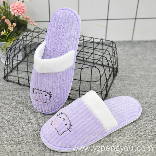 Purple Hello kitty slipper footwear woman hotel slipper